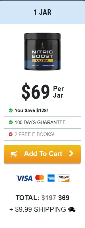 1 bottle nitric boost ultra